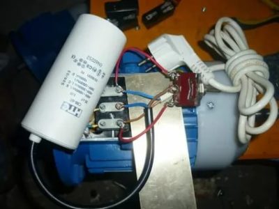 Как соединить конденсатор к электродвигателю