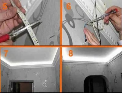Как приклеить светодиодную ленту в углу