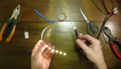 Как прикрепить провода к светодиодной ленте без паяльника